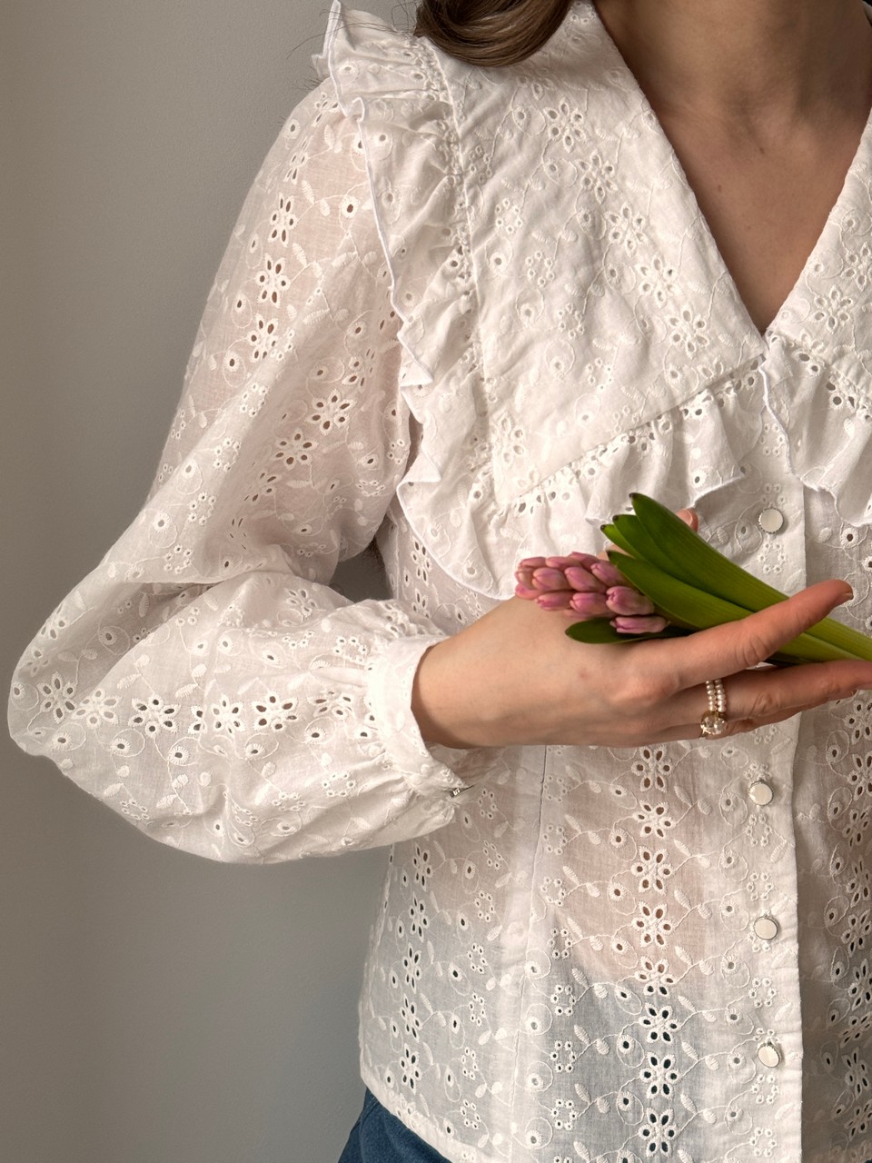 Блузка Скарлетт для беременных и кормящих мам - айвори