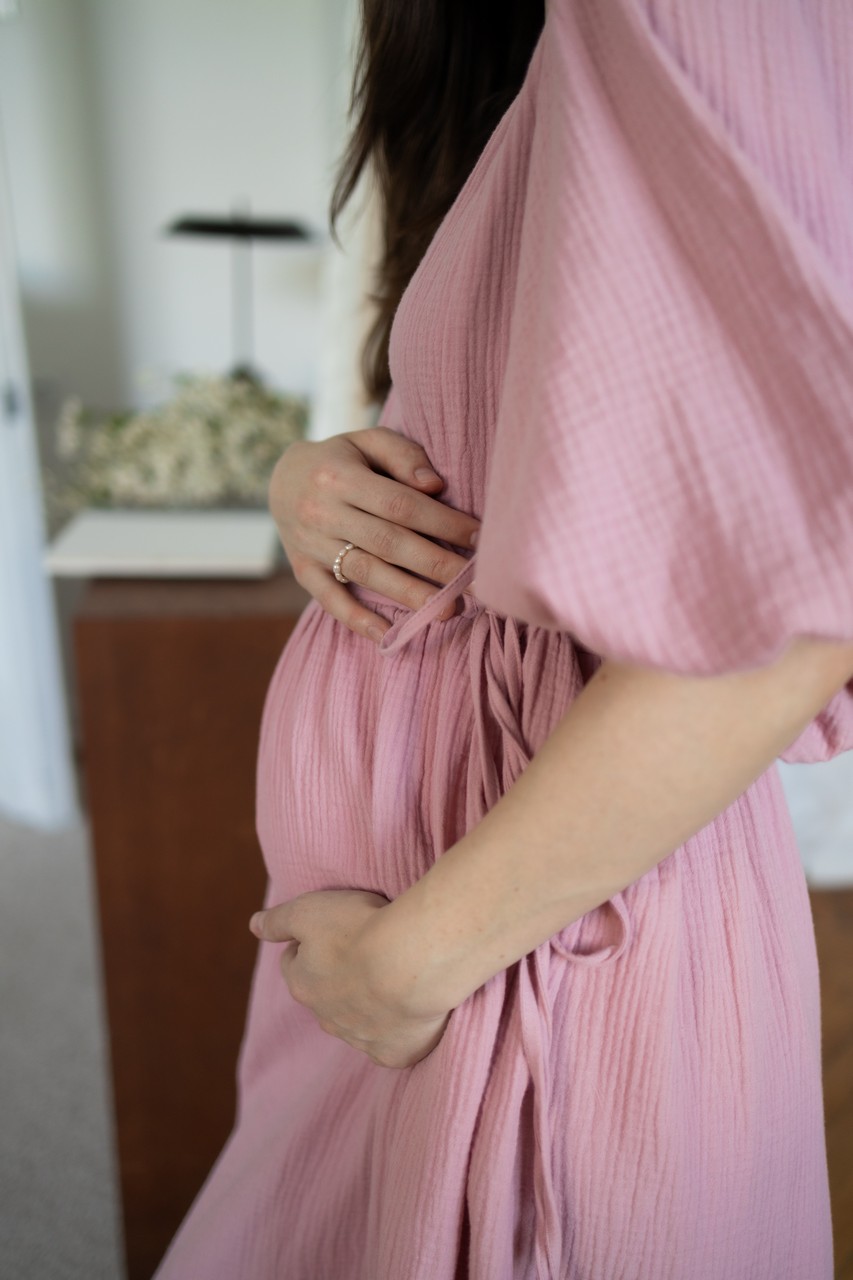 Платье Джульетта для беременных и кормящих мам - пудровый - 10