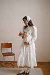 Платье Зои для беременных и кормящих мам - айвори