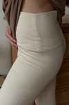 Легинсы с мягким поясом soft touch - бежевый