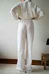 Брюки из муслина - айвори