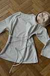 Лонгслив Май для беременных и кормящих мам - серый меланж