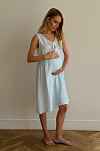 Платье на роды Благословение - голубой