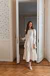 Платье Зои для беременных и кормящих мам - кремовый