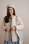 Телогрейка - бежевый в клетку