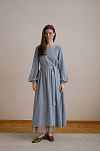 Платье Кэрри для беременных и кормящих мам - пыльно-голубой