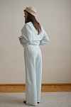 Брюки широкие Ритм премиум для беременных - голубой
